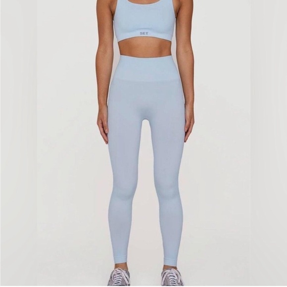 SET ACTIVE sculptflex legging size light blue M - Picture 1 of 9